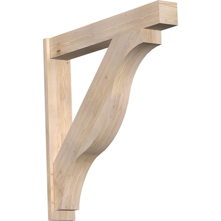 Ekena Millwork Funston Block Smooth Outlooker, Douglas Fir, 7 1/2"W x 48"D x 48"H OUT08X48X48FST05SDF